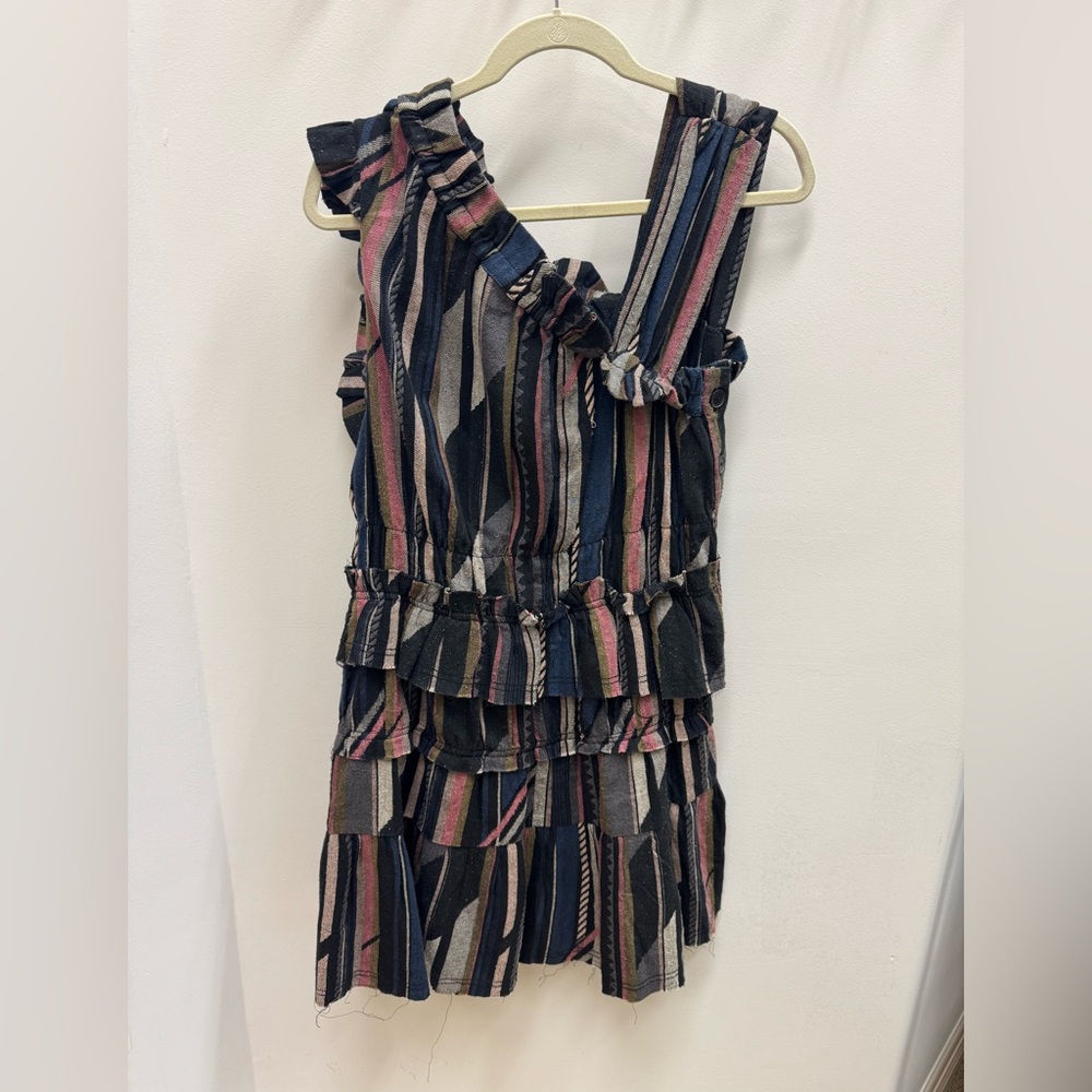 IRO Luren Tiered Silk & Cotton Mini Dress